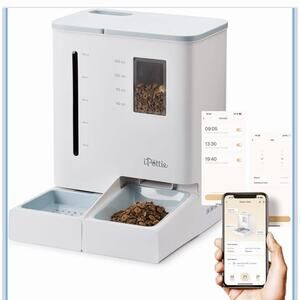 iPettie FW54 5G/2.4GHz WiFi Automatic Feeder and Waterer 2-in-1 Set Open Box